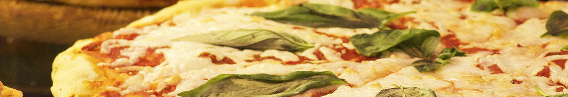 Eating Italian Pizza at Pizza Beat restaurant in Yonkers, NY.